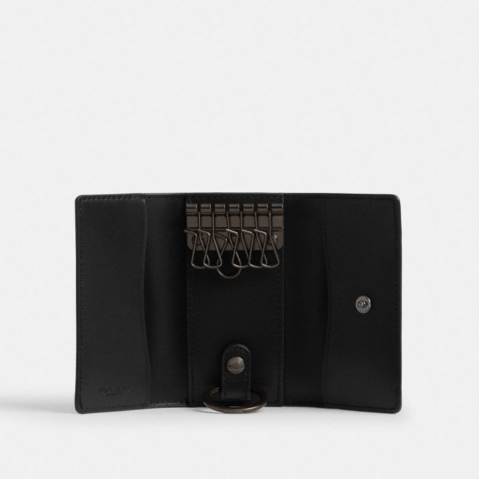 SIX RING KEY CASE IN SIGNATURE CANVAS