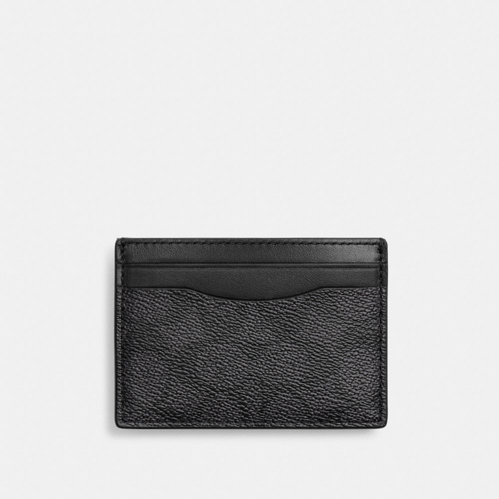MONEY CLIP CARD CASE IN SIGNATURE CANVAS
