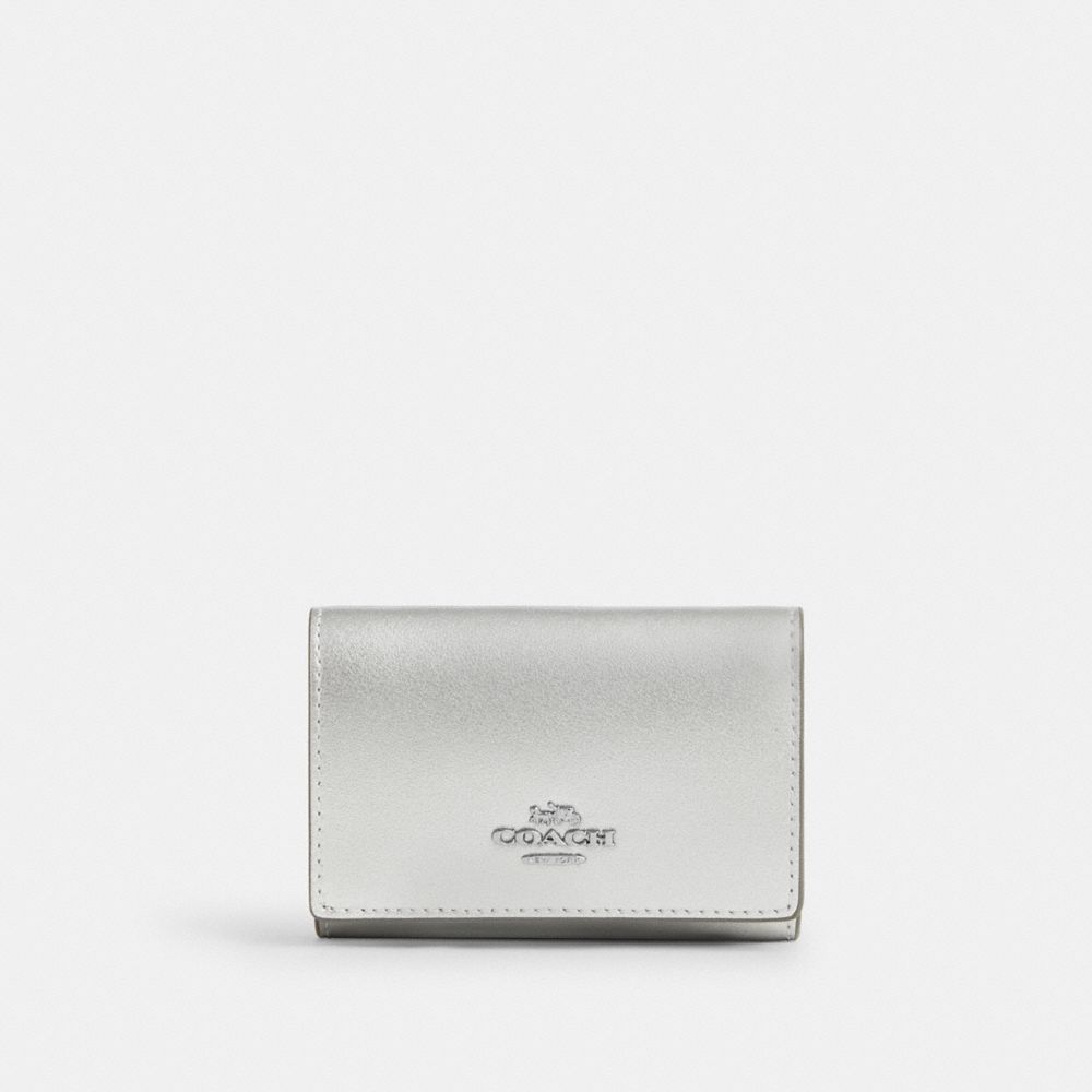 COACH CW805 Micro Wallet SILVER/LIGHT SILVER