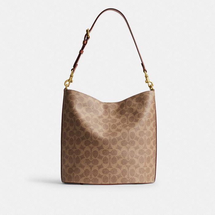 WILLOW SOFT BUCKET BAG IN SIGNATURE CANVAS