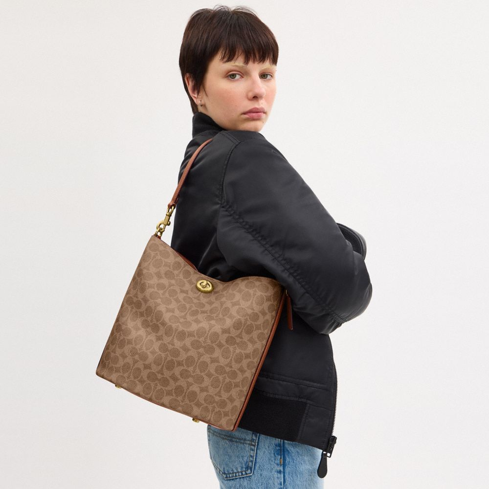 WILLOW 經典 SIGNATURE 帆布柔軟水桶包