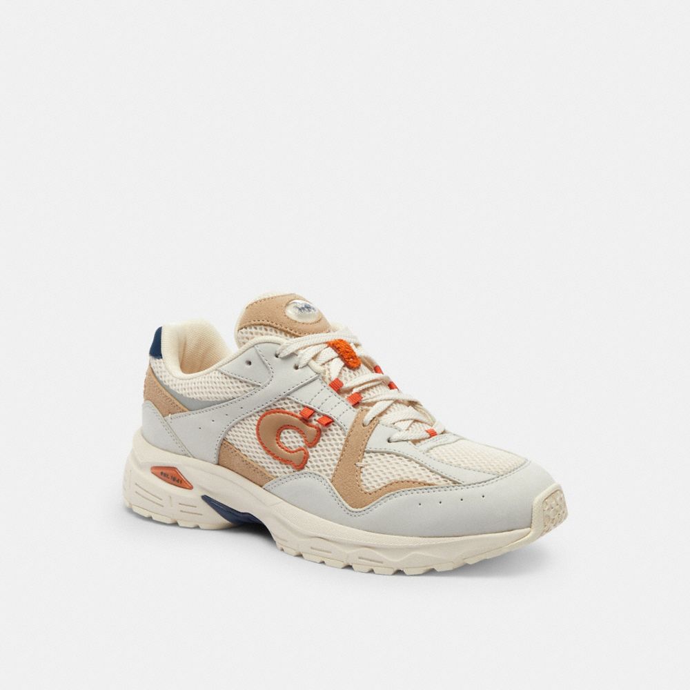 COACH ホワイト レースアップ スニーカー C301 SNEAKER