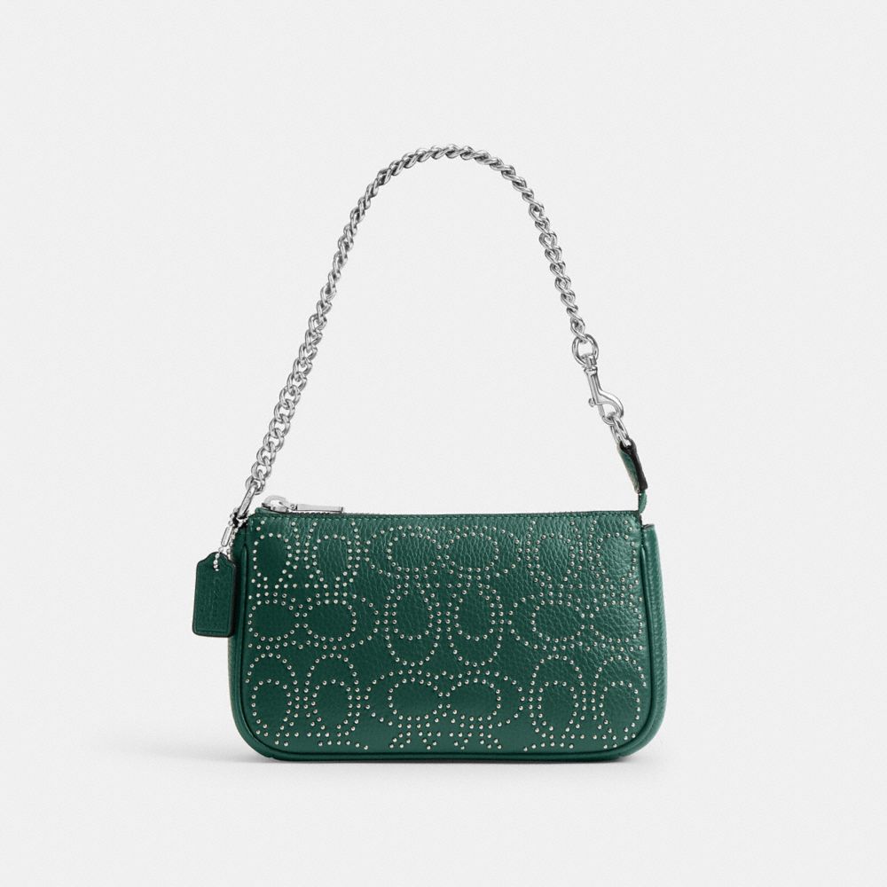 Nolita 19 With Signature Rivets - CX262 - Silver/Emerald Green