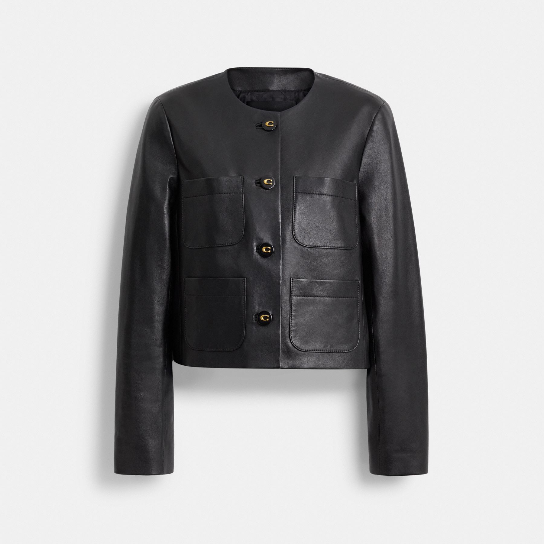 coach 黒 レザー ジャケット XSサイズ COACH レザー ジャケット XS 黒
