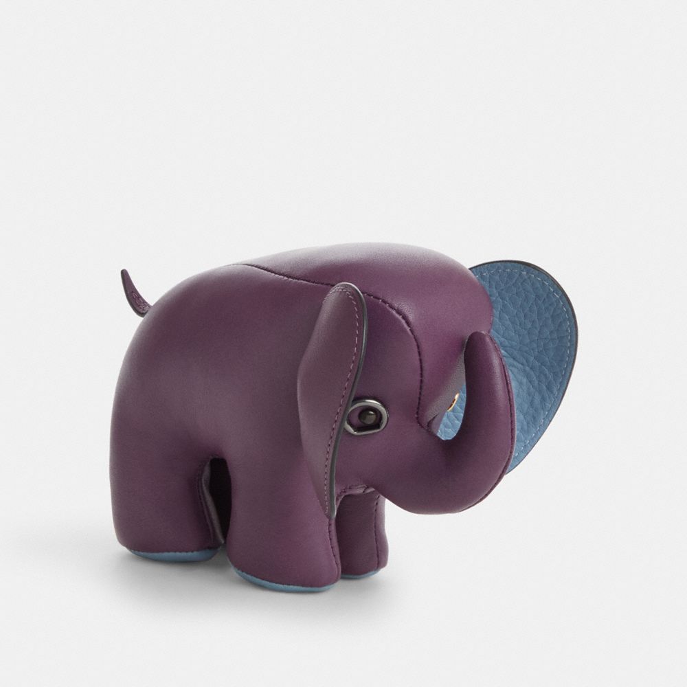 COACH CX537 Elephant Paperweight QB/MULTI BLUE