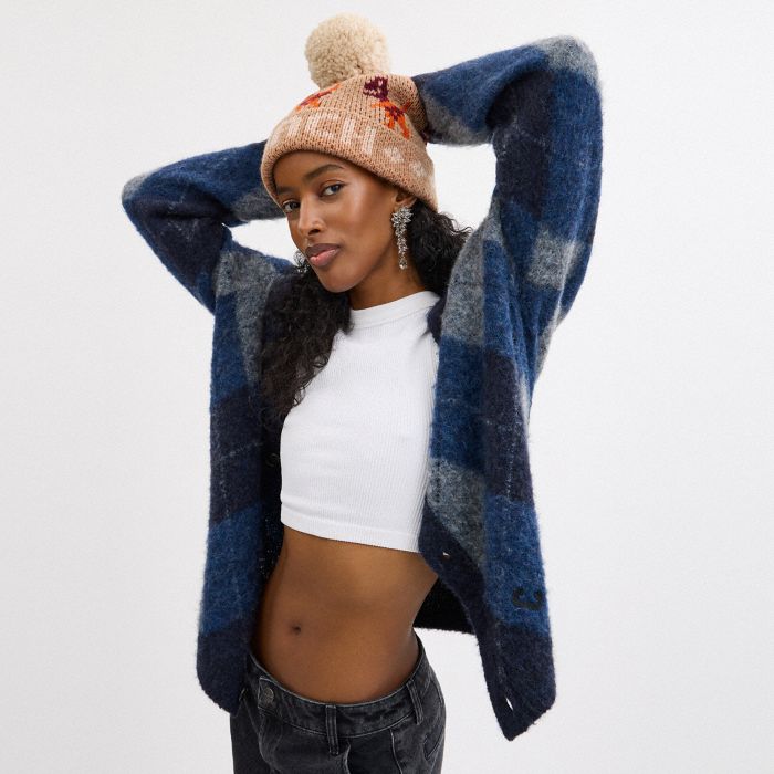 REXY FAIR ISLE PRINT BEANIE