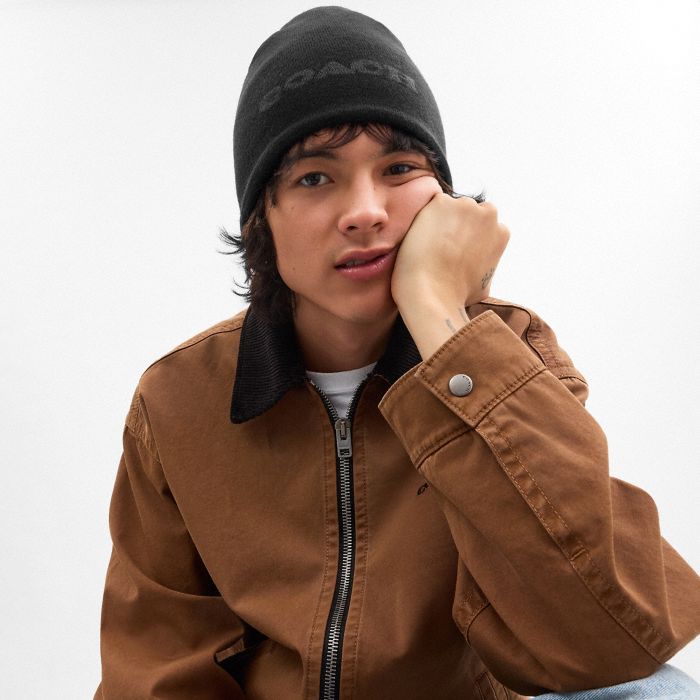 REVERSIBLE SIGNATURE BEANIE