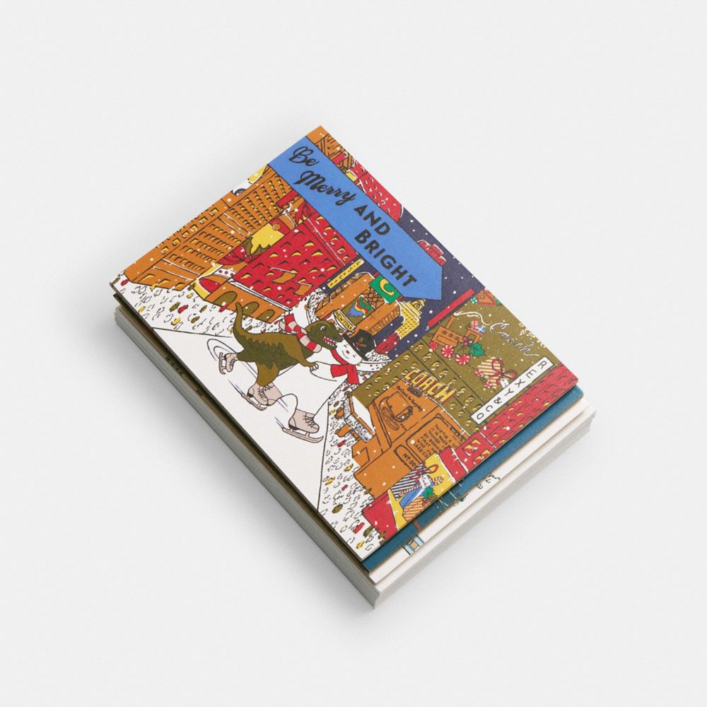 COACH CY193 Holiday Card Set MULTI