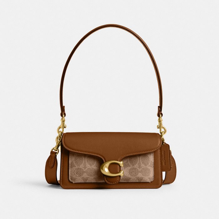 TABBY SHOULDER BAG 20 IN SIGNATURE CANVAS