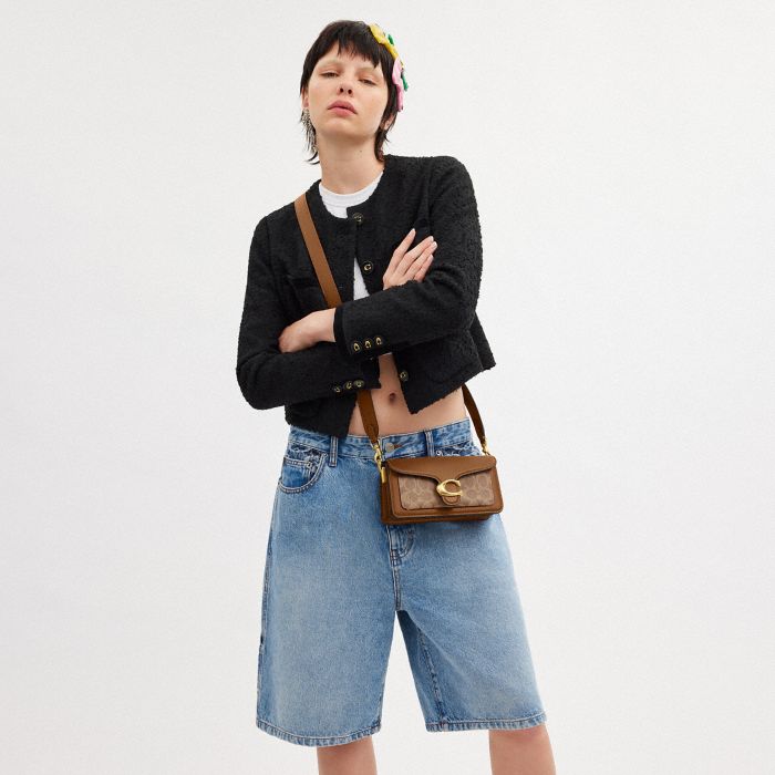 TABBY SHOULDER BAG 20 IN SIGNATURE CANVAS