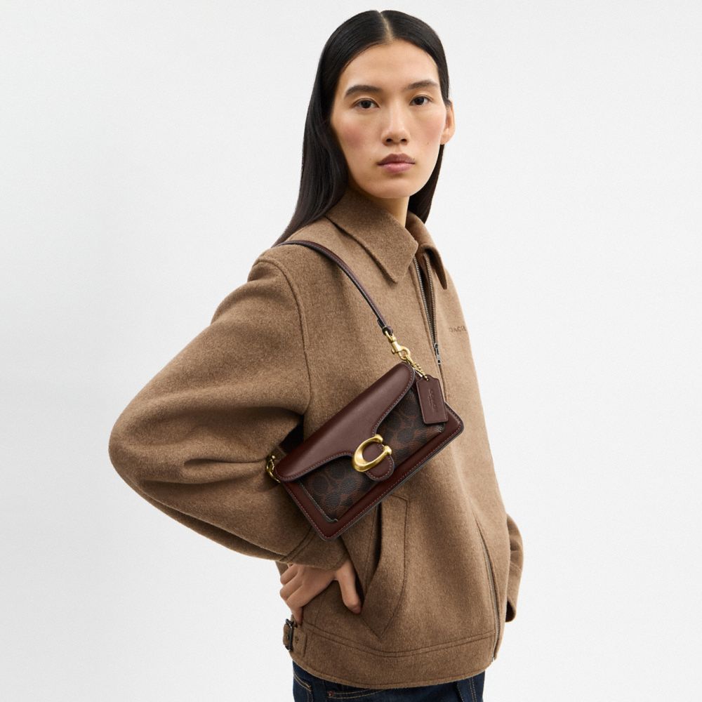TABBY SHOULDER BAG 20 IN SIGNATURE CANVAS