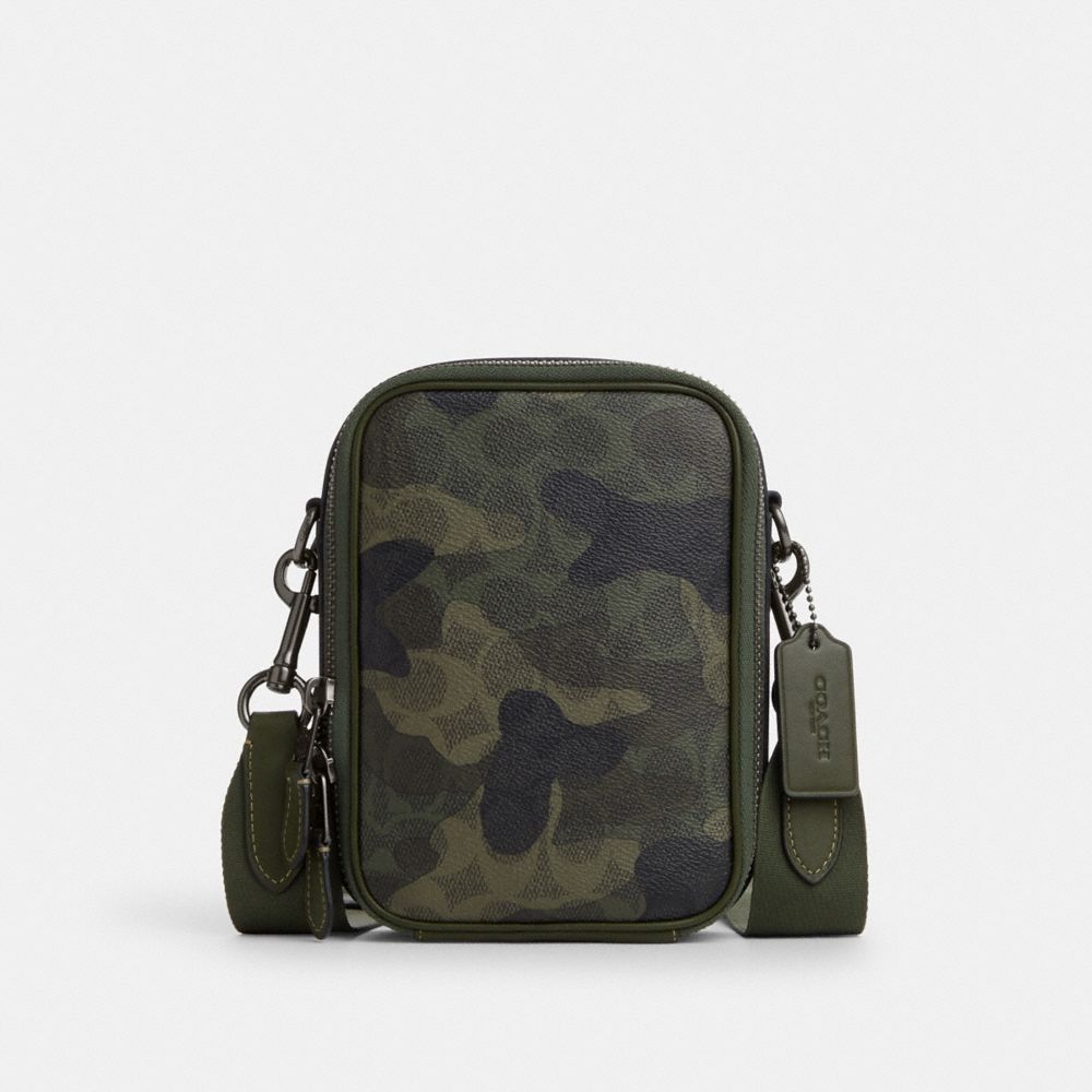 Stanton Crossbody In Signature Camo Print - CY267 - Qb/Dark Shamrock Multi