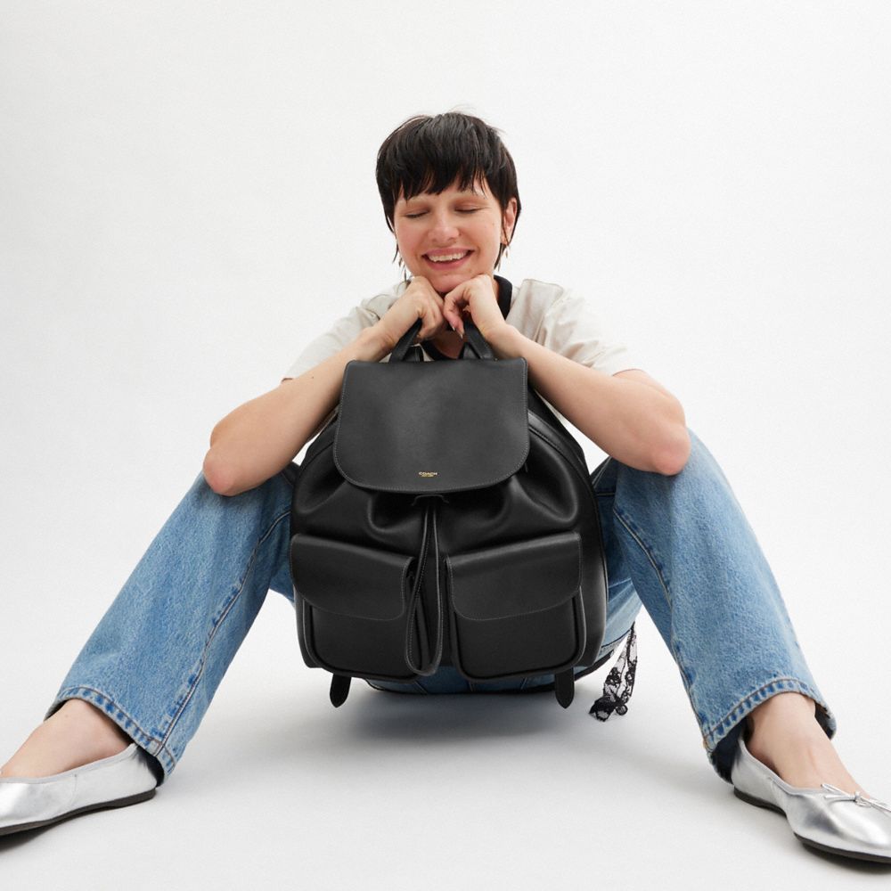新作 COACH★軽量・大容量 クロスビー バックパック CY279 COACH 残りわずかセール コーチ バックパックリュックサック