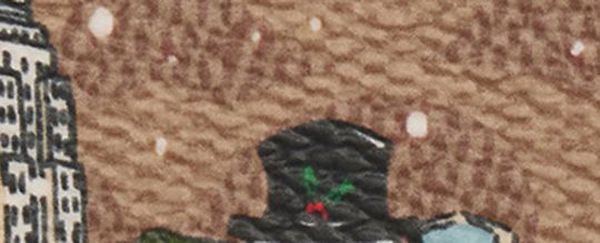 節慶風格 REXY 恐龍與雪人經典 SIGNATURE 帆布手袋掛飾