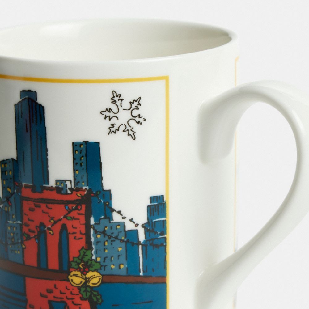 節慶風格布魯克林大橋馬克杯