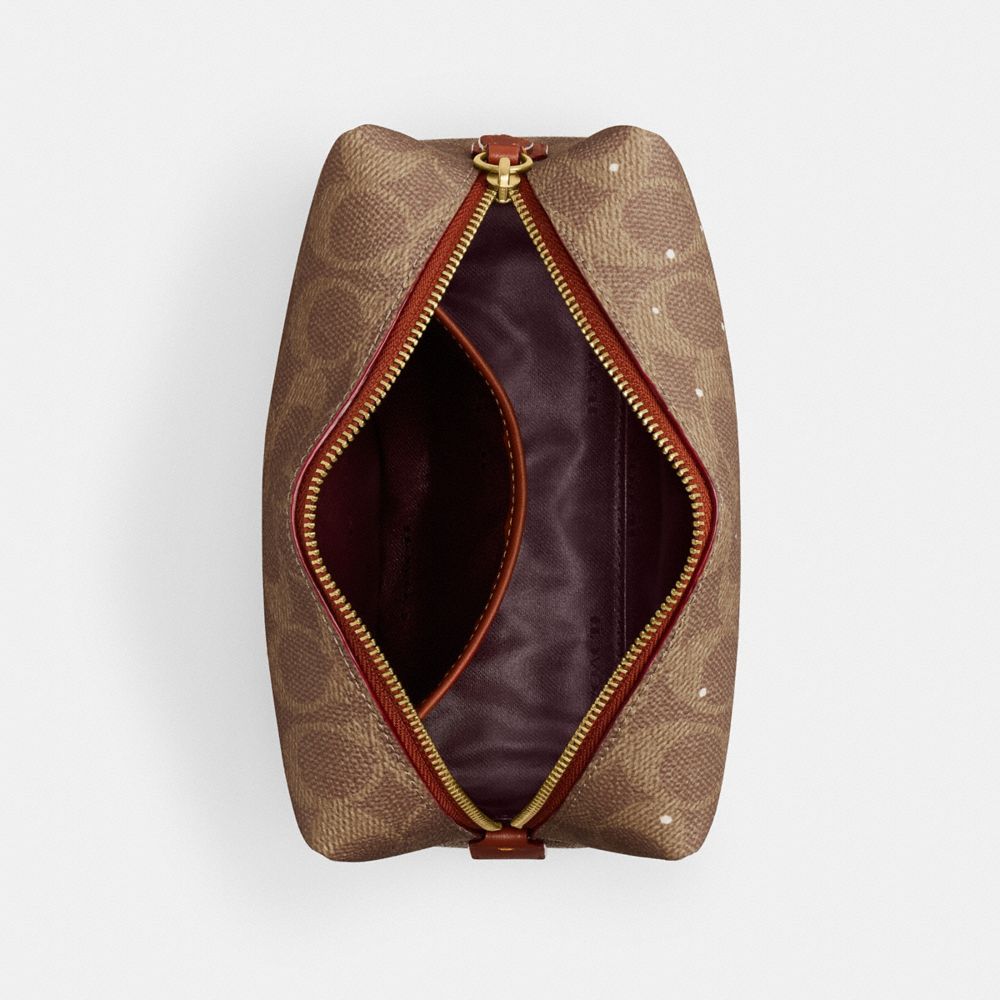 節慶風格 REXY 恐龍與雪人經典 SIGNATURE 帆布基本款化妝包