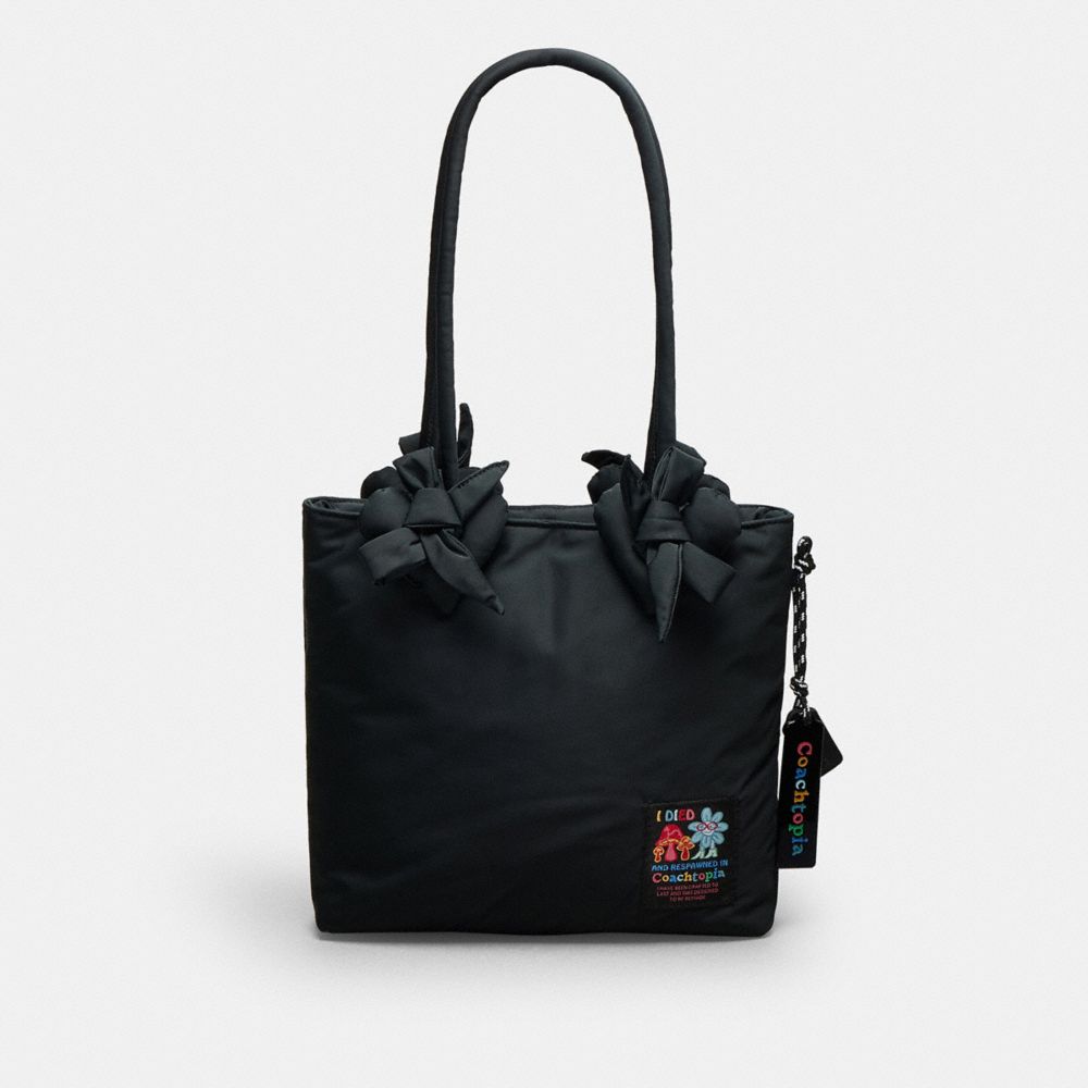 Coachtopia Loop Small Tote In Recycled Polyester With Heart Appliqué