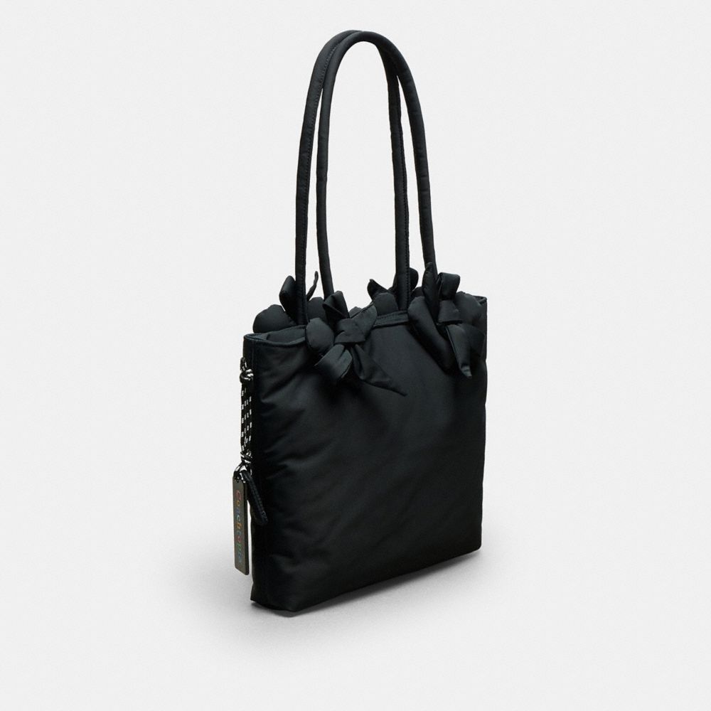 Coachtopia Loop Small Tote In Recycled Polyester With Heart Appliqué