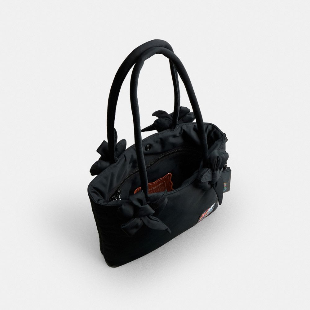 Coachtopia Loop Small Tote In Recycled Polyester With Heart Appliqué