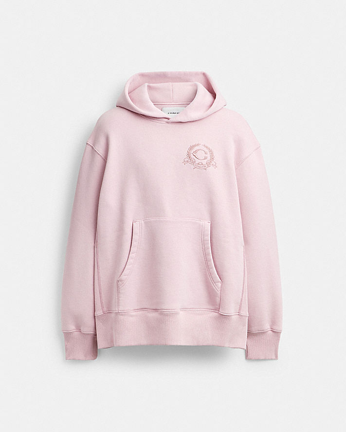 OVERSIZED SIGNATURE CREST HOODIE IN ORGANIC COTTON OVERSIZED SIGNATURE CREST HOODIE IN ORGANIC COTTON