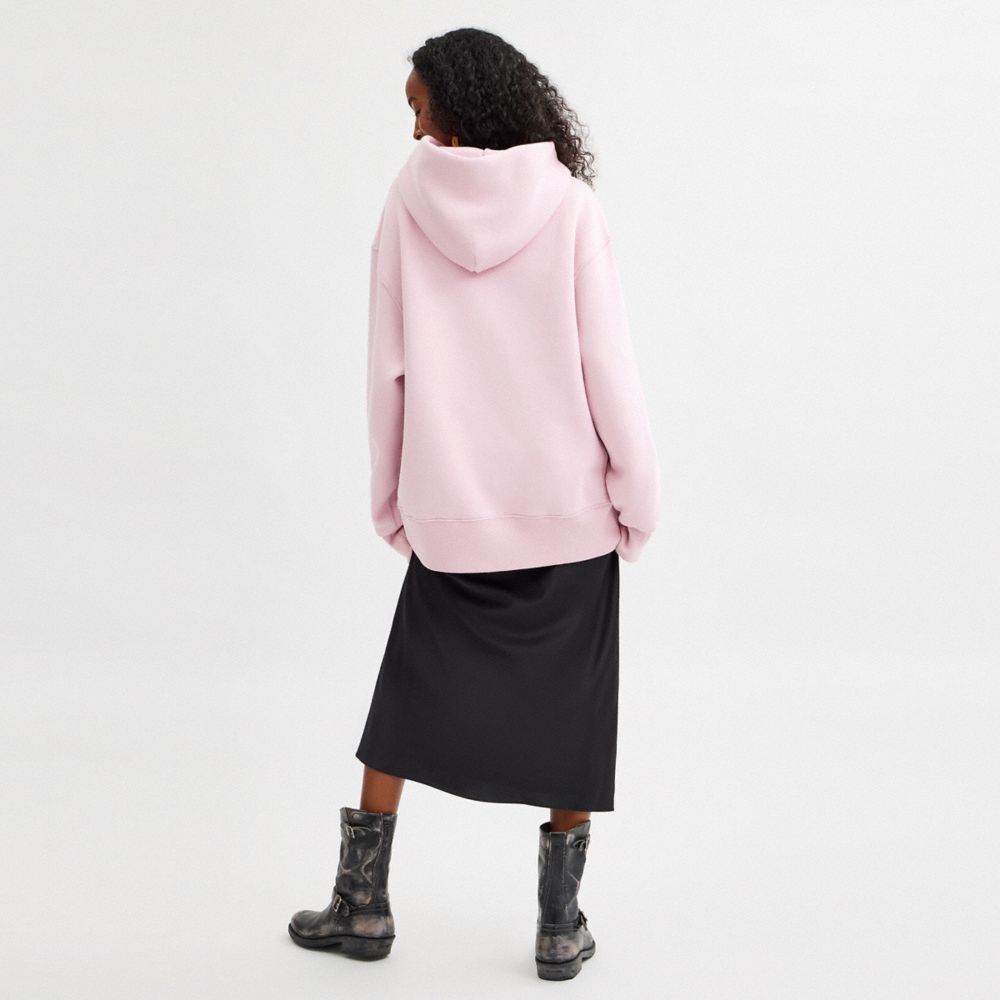 OVERSIZED SIGNATURE CREST HOODIE IN ORGANIC COTTON