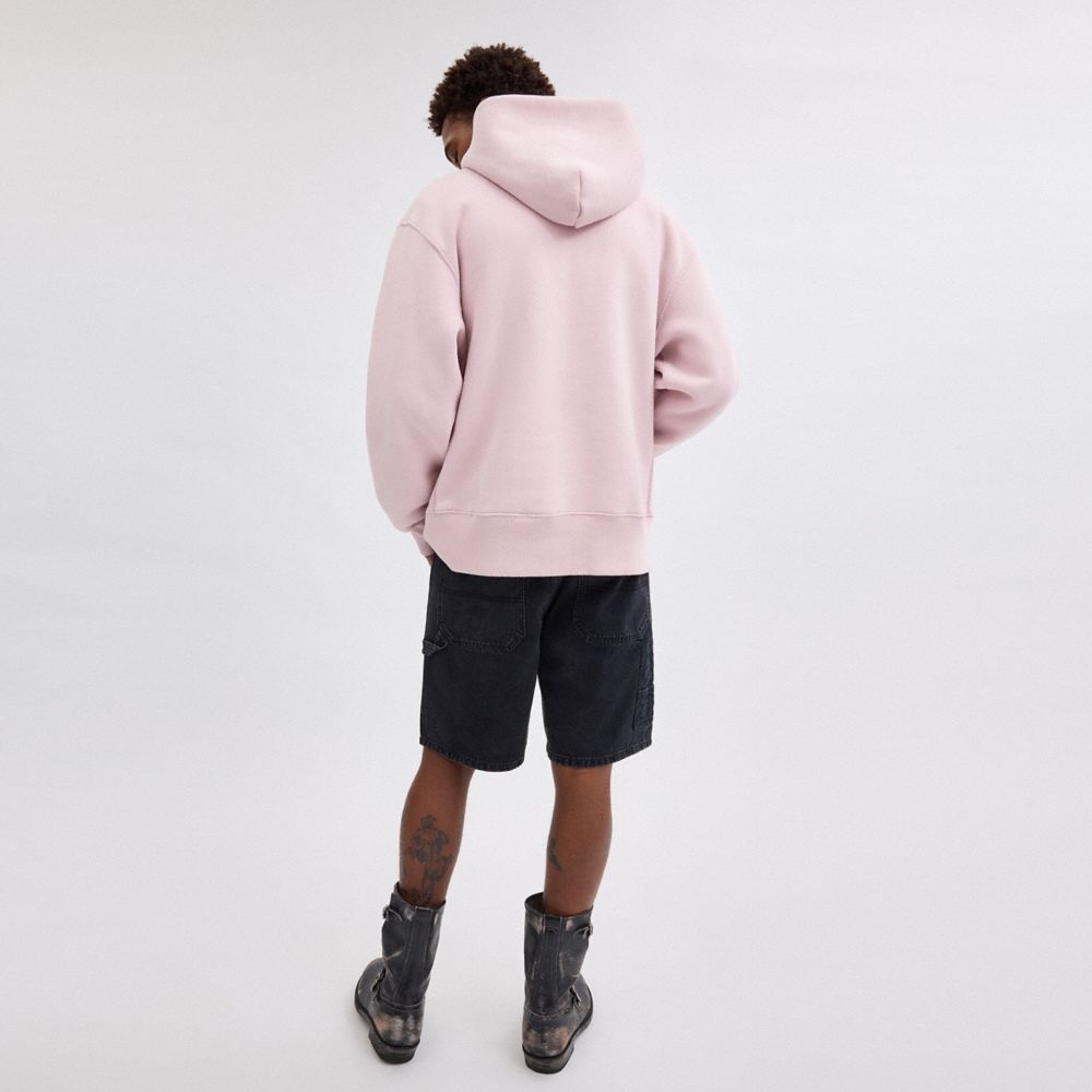 OVERSIZED SIGNATURE CREST HOODIE IN ORGANIC COTTON