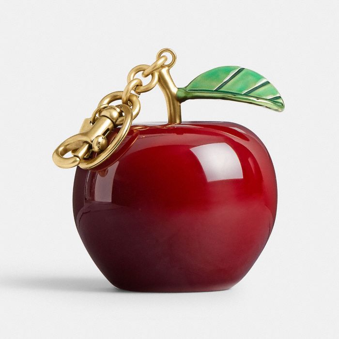 LARGE APPLE BAG CHARM