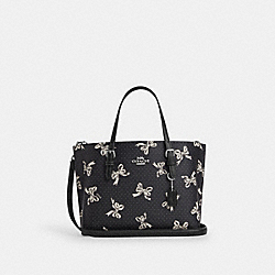 Mollie Tote Bag 25 With Bow Print - CY648 - Silver/Black Multi
