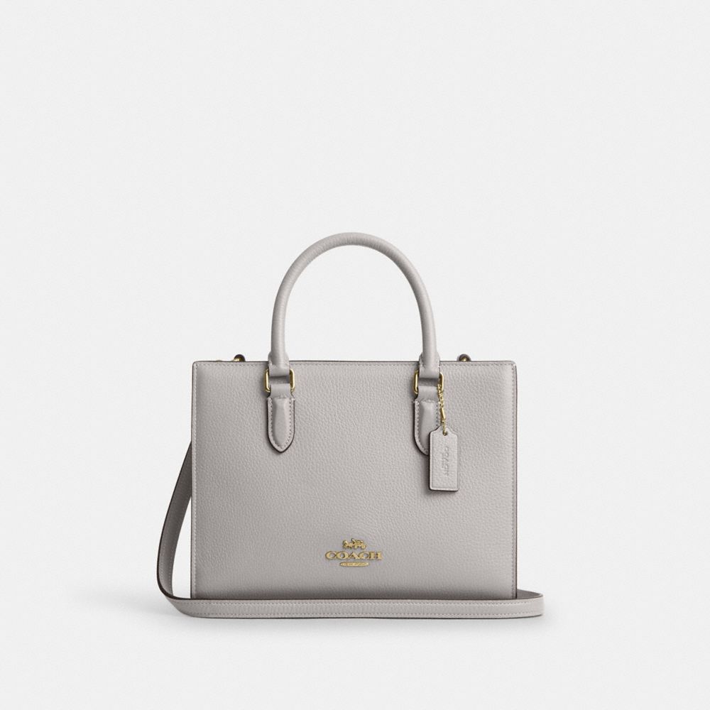 Maggie Small Tote Bag - CY668 - Gold/Dove Grey