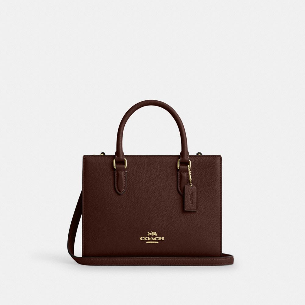 Maggie Small Tote Bag - CY668 - Gold/Maple