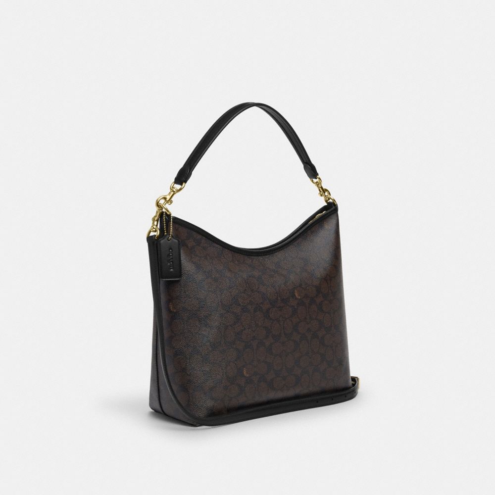 LAUREL LARGE SHOULDER BAG IN SIGNATURE CANVAS