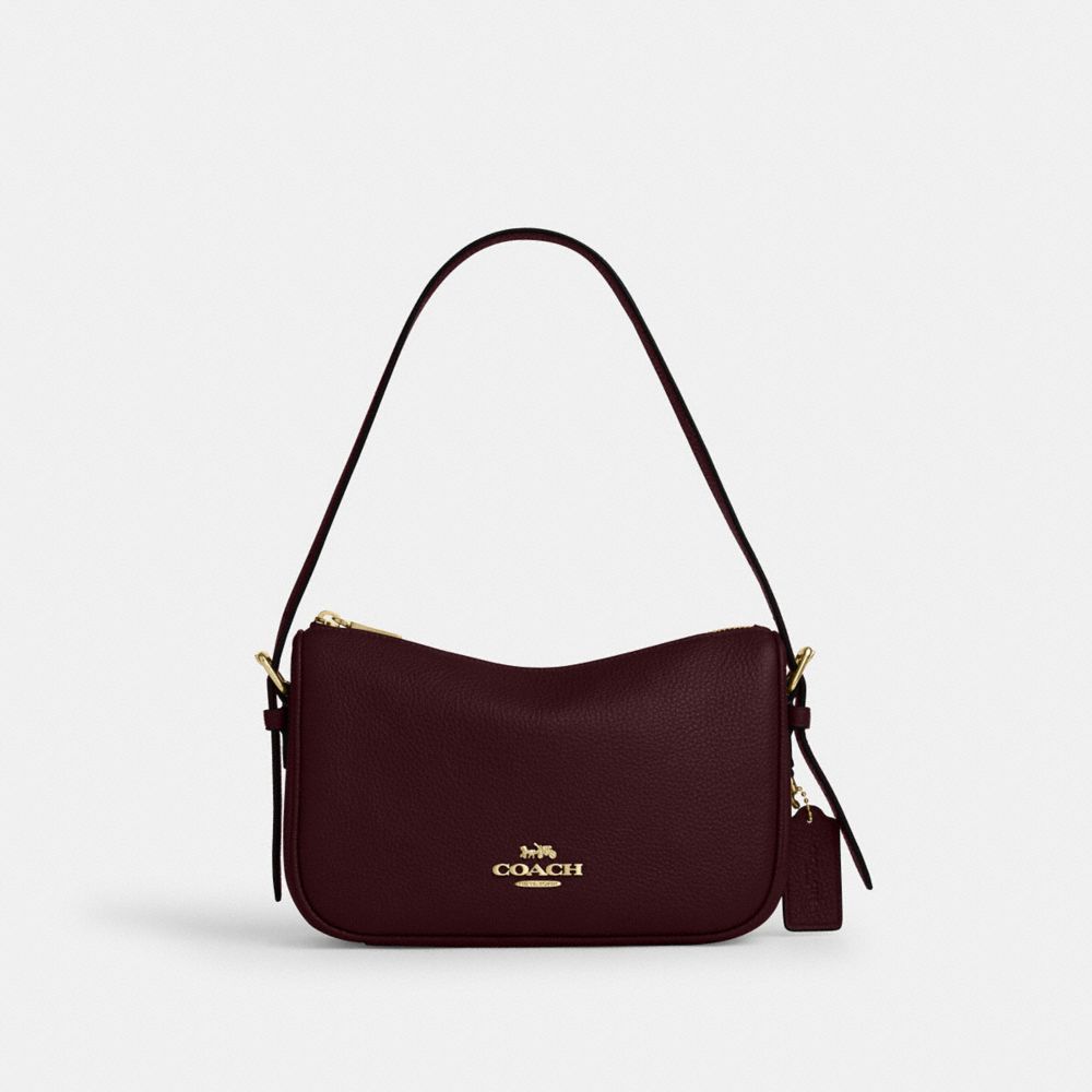 Kailey Shoulder Bag - CY707 - Gold/Merlot