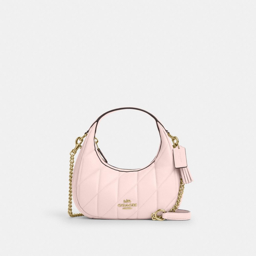 COACH CY710 Carmen Mini Crossbody Bag With Quilting GOLD/BLUSH