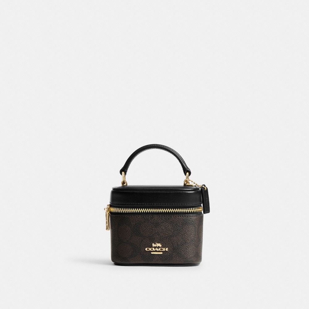 COACH CY732 Ava Crossbody Bag In Signature Canvas GOLD/WALNUT/BLACK