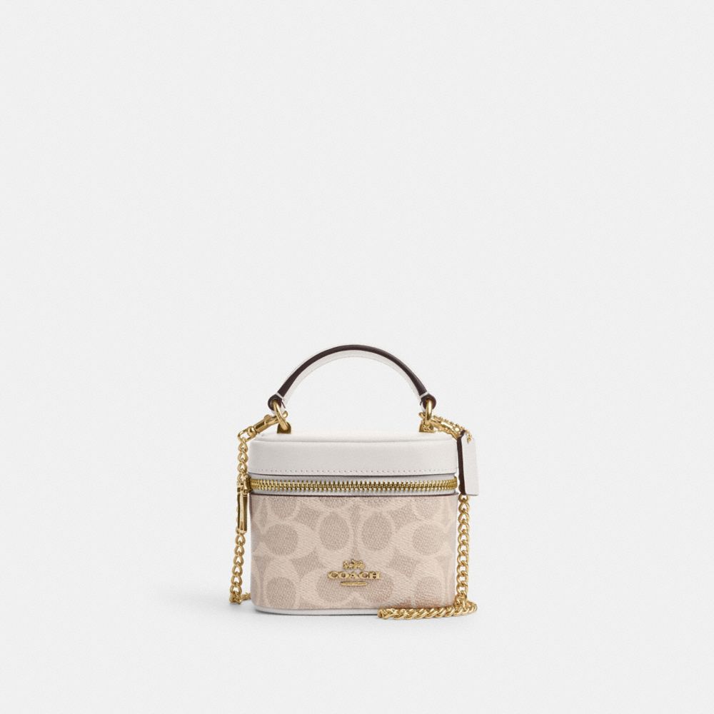 COACH CY732 Ava Crossbody Bag In Signature Canvas GOLD/SAND/CHALK