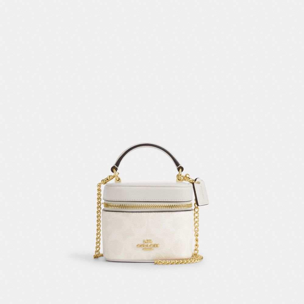COACH CY732 Ava Crossbody Bag In Signature Canvas GOLD/WHITE/CHALK