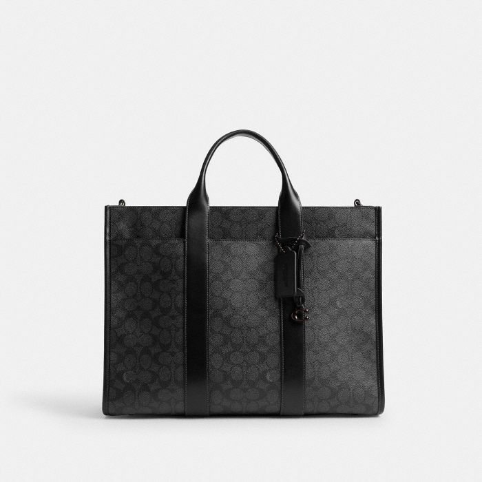 WESLEY TOTE IN SIGNATURE CANVAS