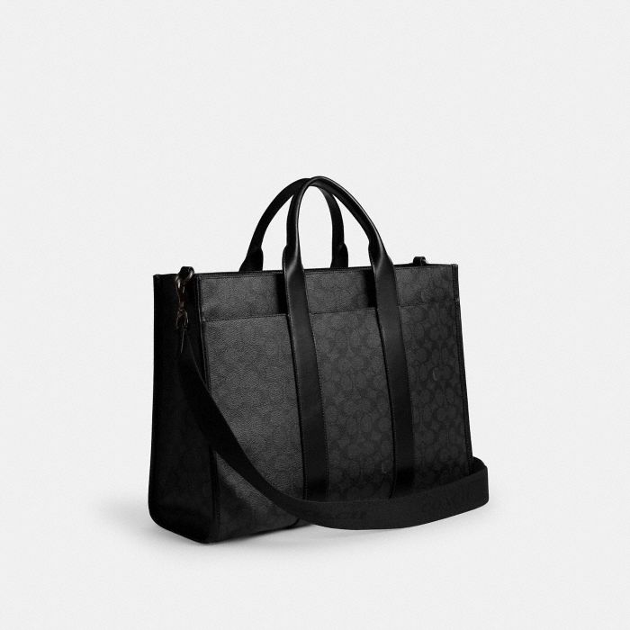 WESLEY TOTE IN SIGNATURE CANVAS