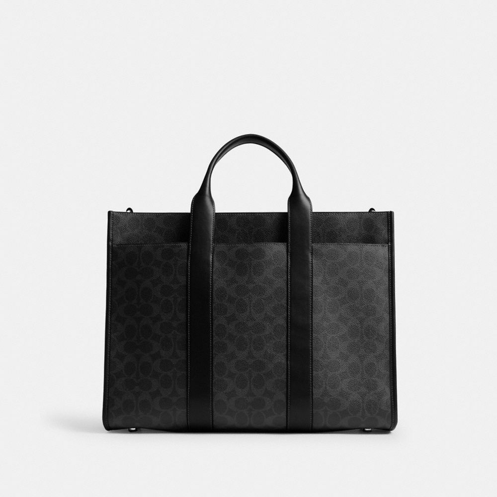 WESLEY TOTE IN SIGNATURE CANVAS