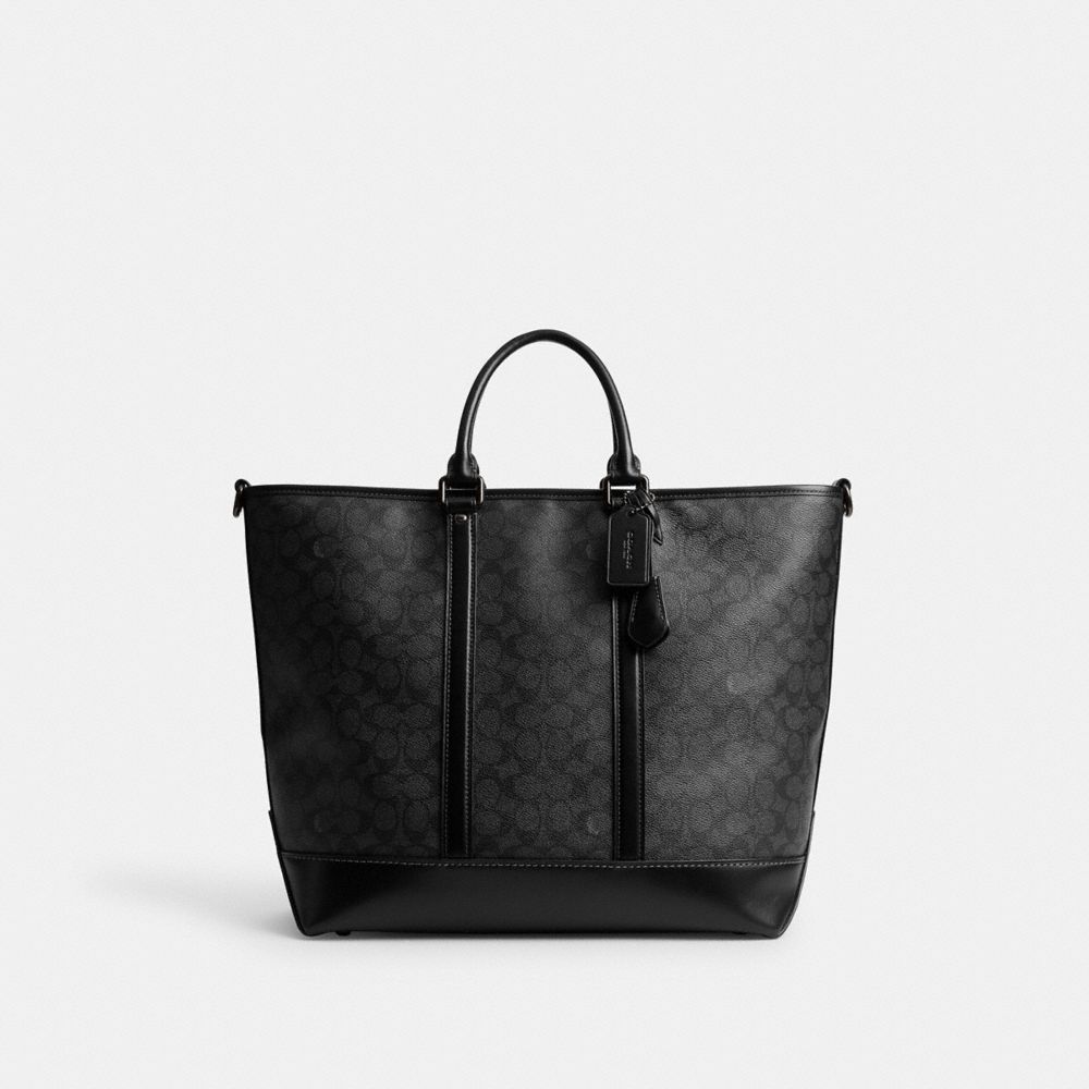 Metropolitan Carryall Bag In Signature Canvas - CY791 - Charcoal