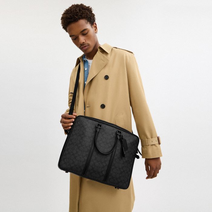 METROPOLITAN 經典 SIGNATURE 帆布商務手袋