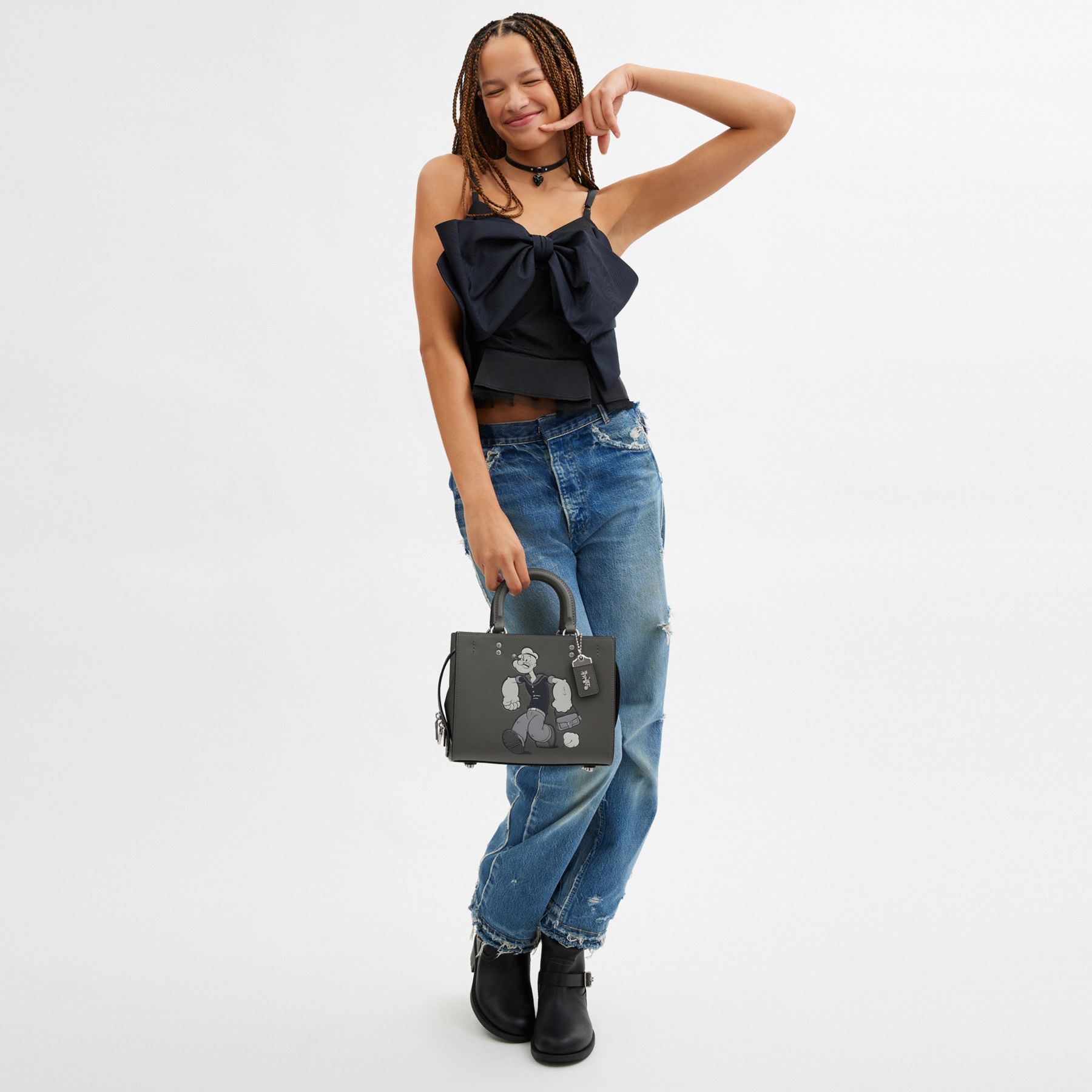 【新品本物】COACHコーチローグ25ハンドバッグPOPEYEポパイ3way 公式】COACH – コーチ | 【COACH X POPEYE】ローグ バッグ 25