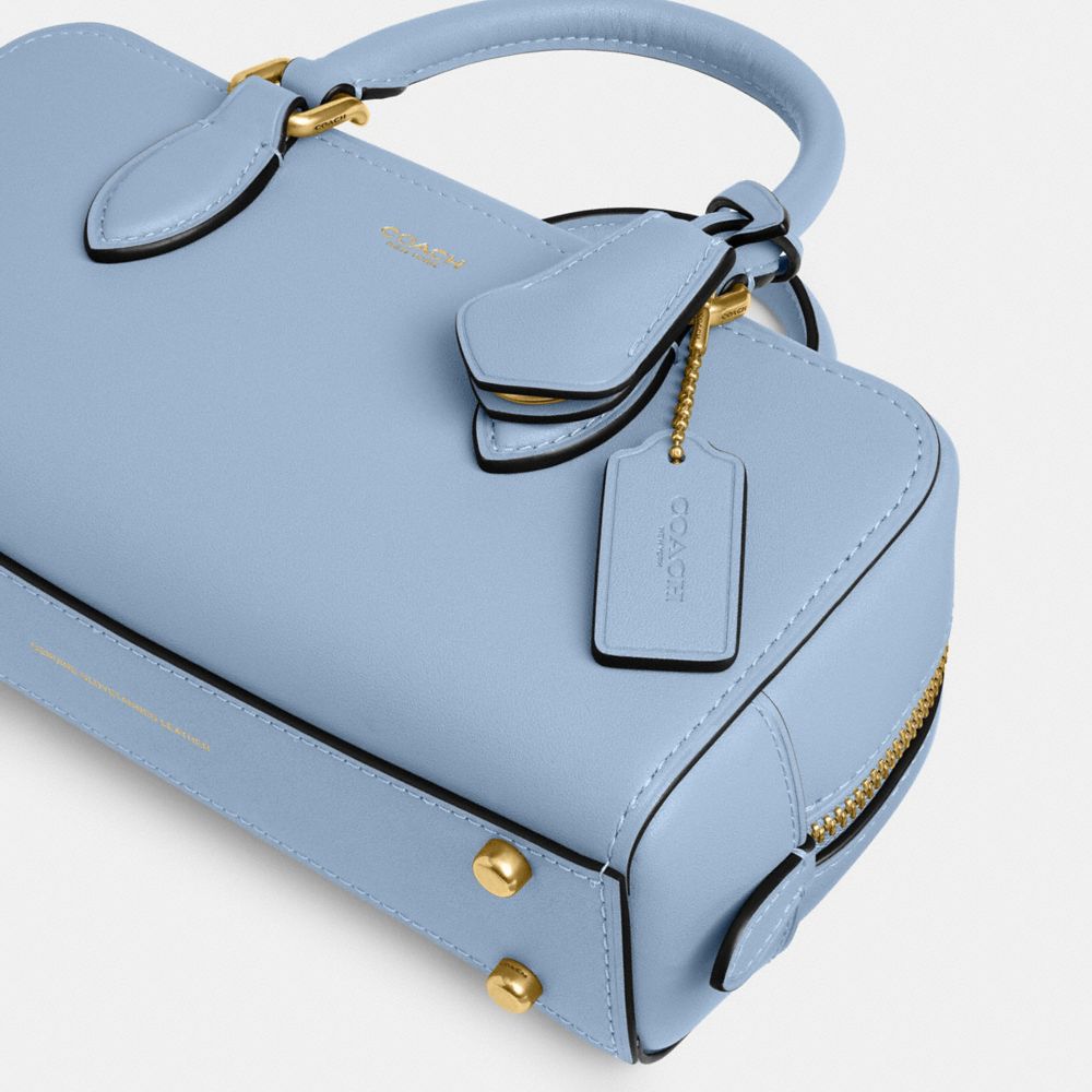COACH バワリーサッチェル22ブルー ハンド ショルダーバッグ BOWERY SATCHEL 22