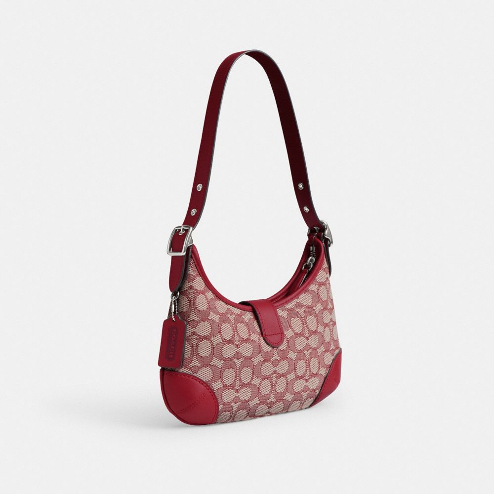 HAMPTONS HOBO BAG IN SIGNATURE TEXTILE JACQUARD