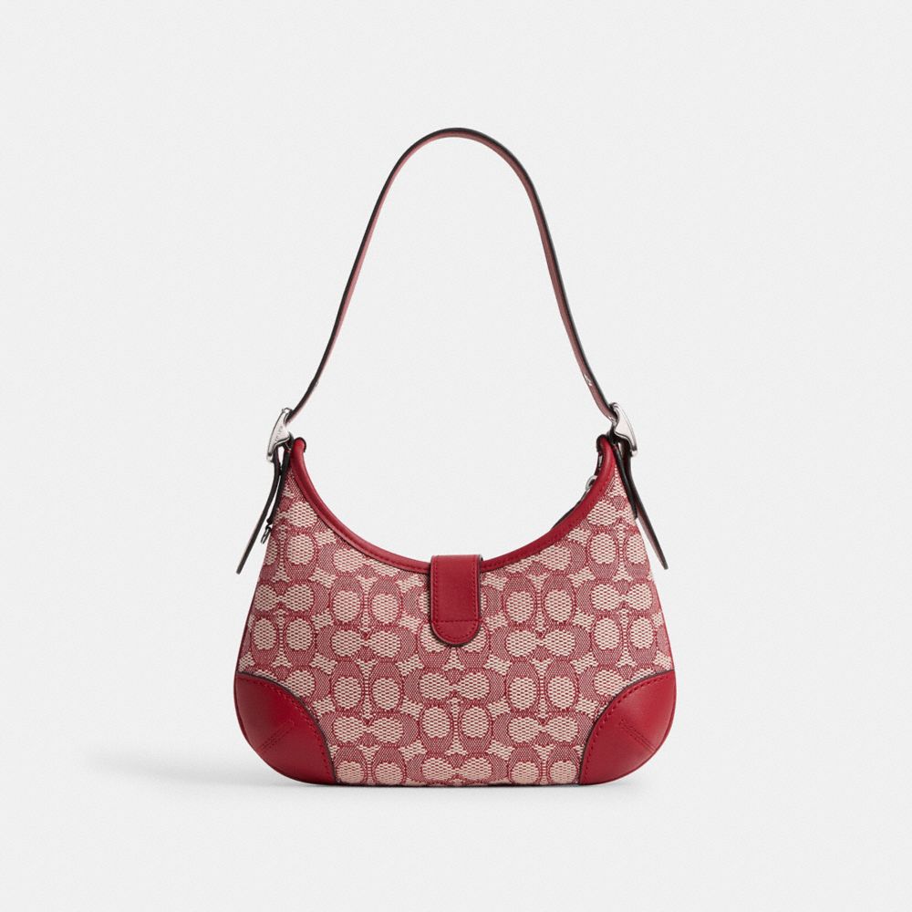 HAMPTONS HOBO BAG IN SIGNATURE TEXTILE JACQUARD