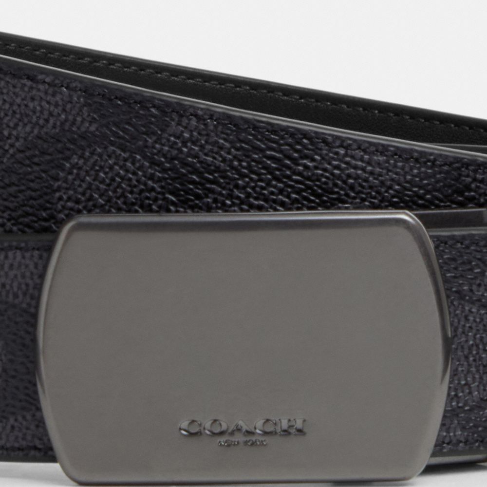 PLAQUE BUCKLE CUT-TO-SIZE REVERSIBLE BELT, 38MM