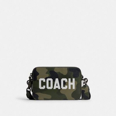 ラウンドポーチ付★COACH★ Charterクロスボディ19 迷彩柄 ラウンドポーチ付☆COACH☆ Charterクロスボディ19 迷彩柄