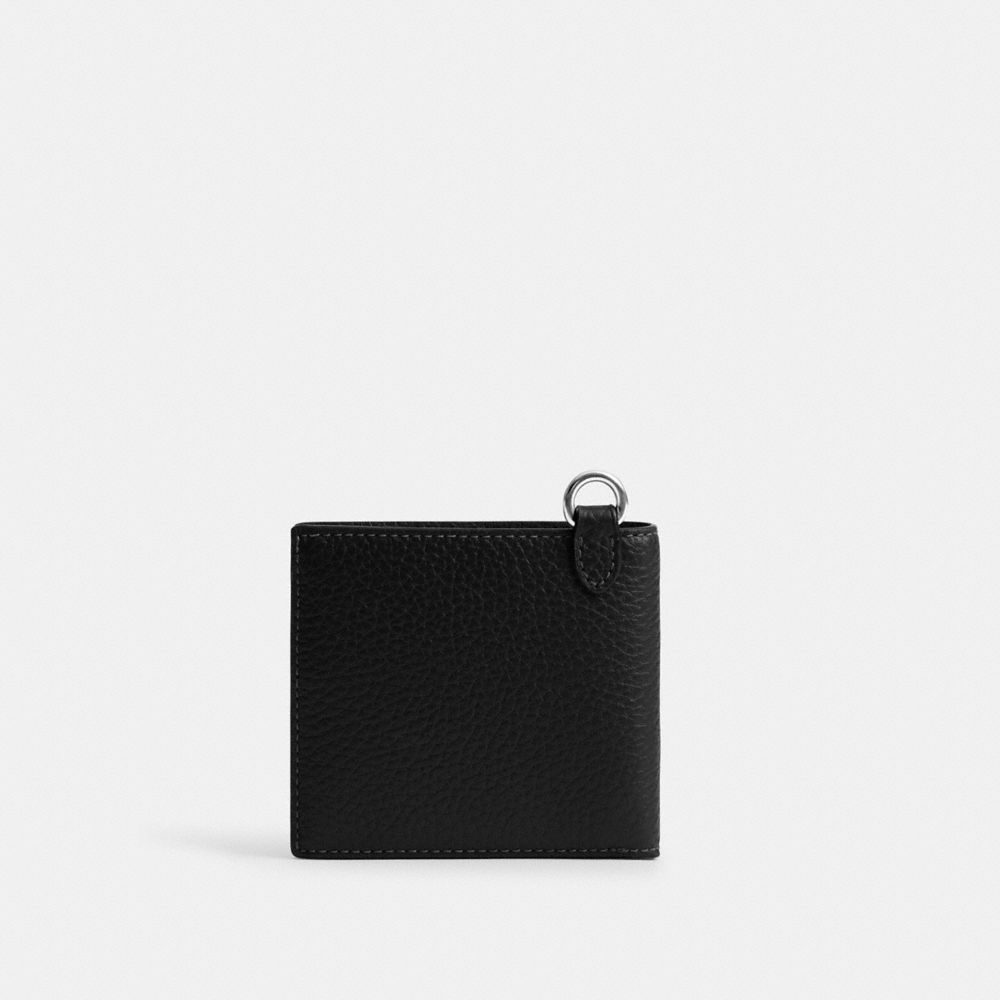 BILLFOLD WALLET WITH CHAIN-BLACK