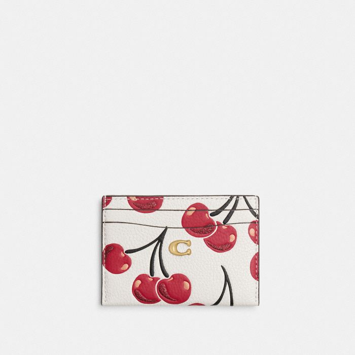 ESSENTIAL CARD CASE WITH CHERRY PRINT