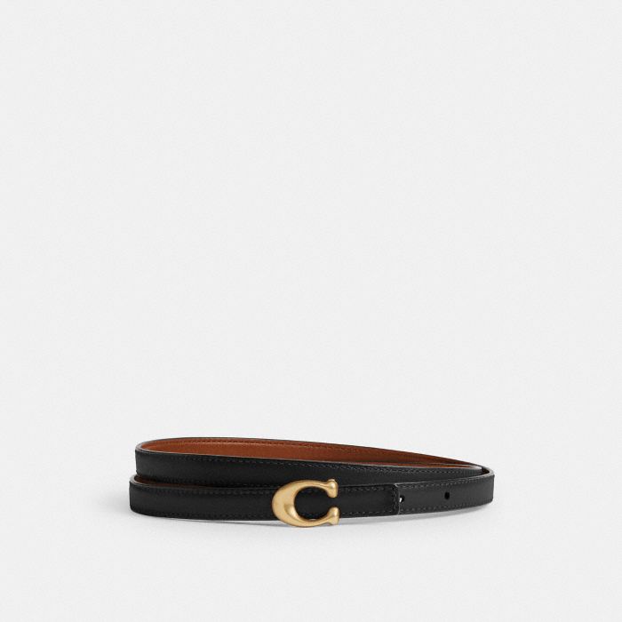 SCULPTED SIGNATURE BUCKLE REVERSIBLE BELT, 13MM